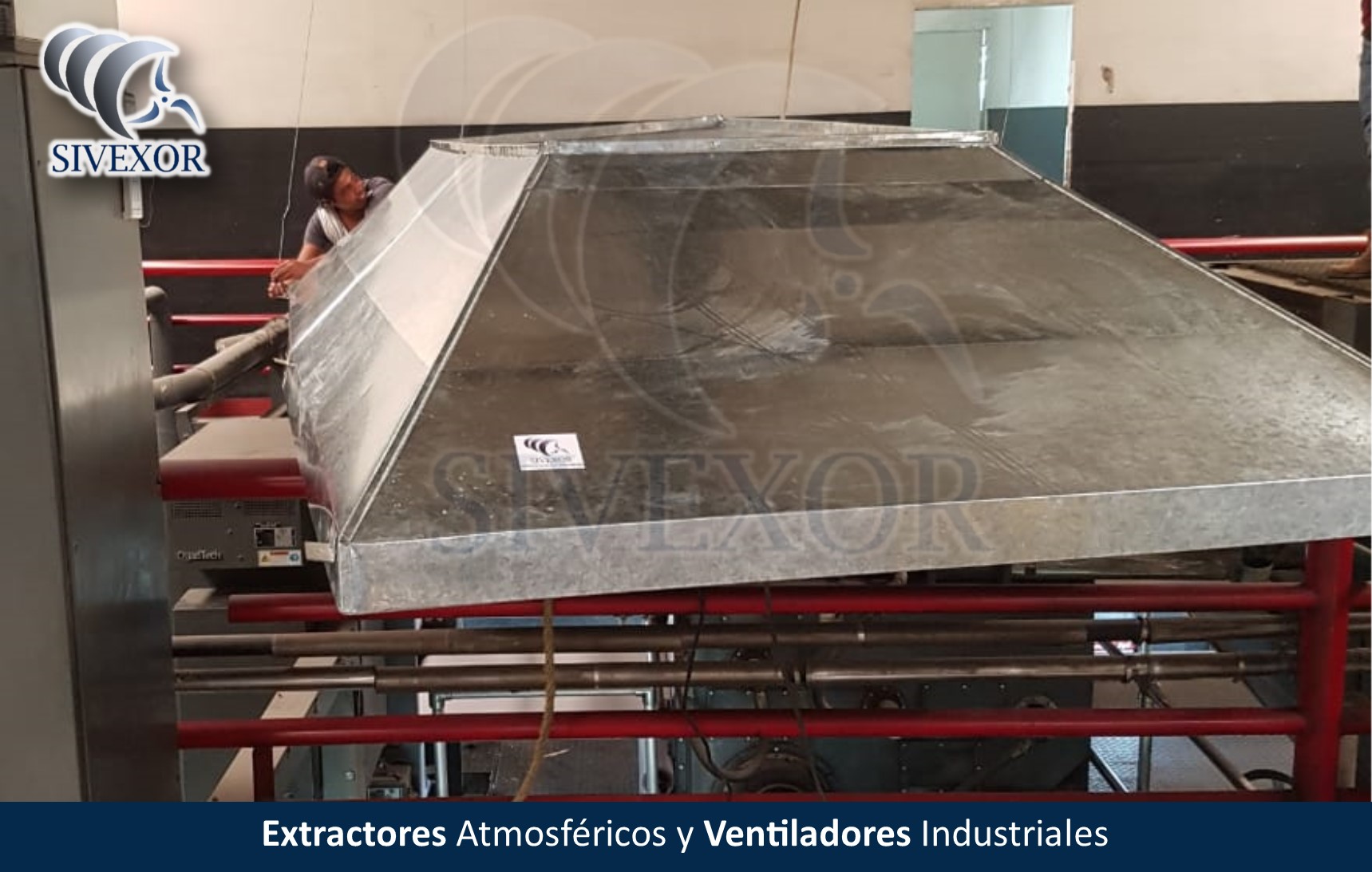 CAMPANA DE EXTRACCION EN LAMINA GALVANIZADA